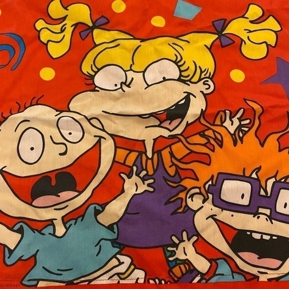 Vintage 1997 Rugrats Viacom International Pillow Sham, 30” x 23”. - Picture 2 of 4
